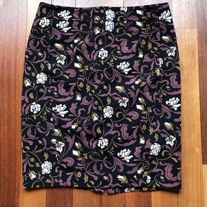 Floral LOFT Size 12 Pencil Skirt